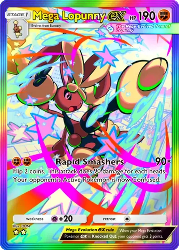 Mega Lopunny ex card front