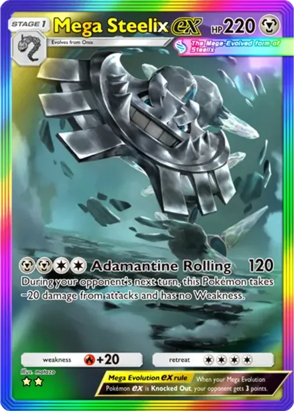 Mega Steelix ex card front