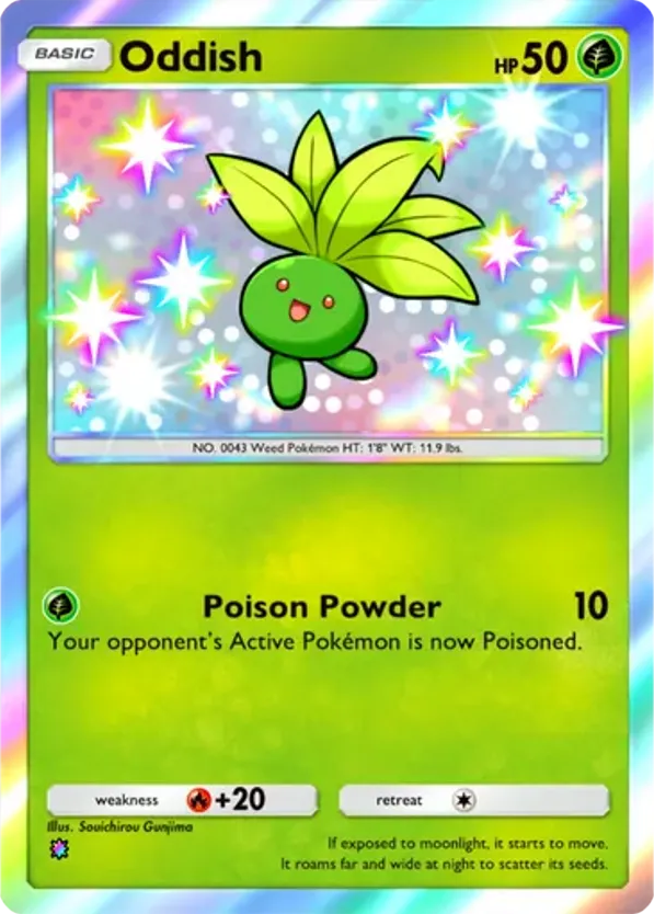 Oddish card front
