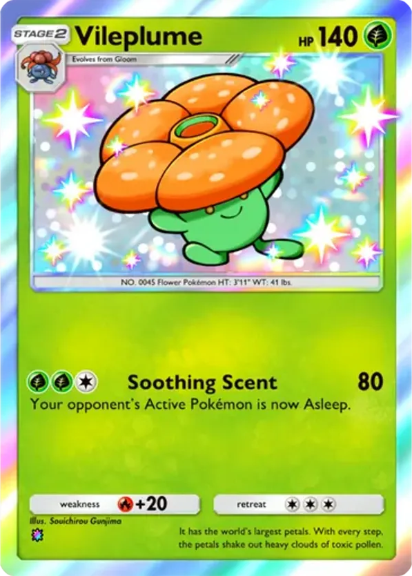 Vileplume card front