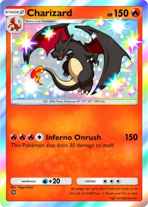 Charizard card front