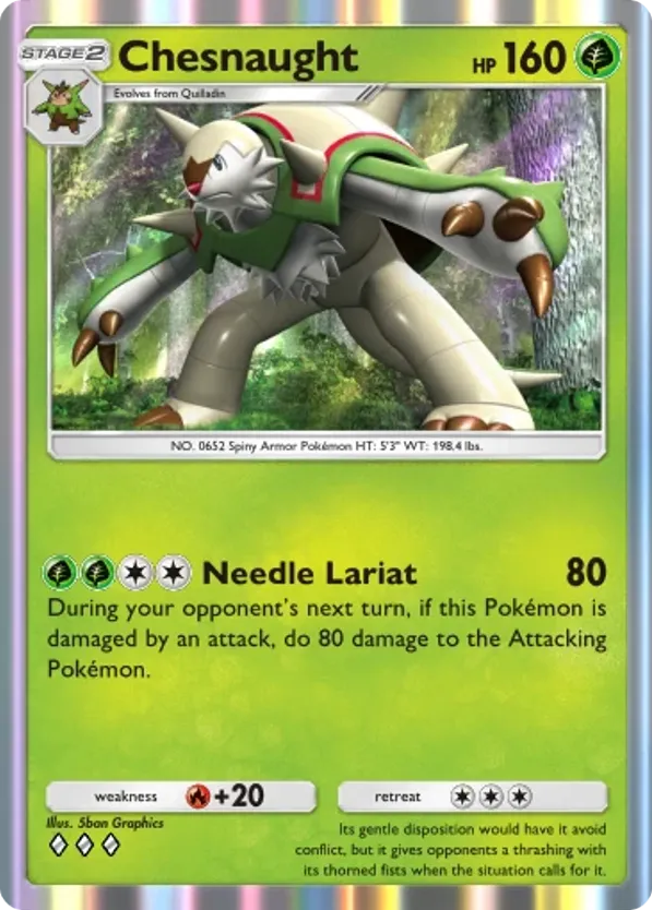 Chesnaught card front