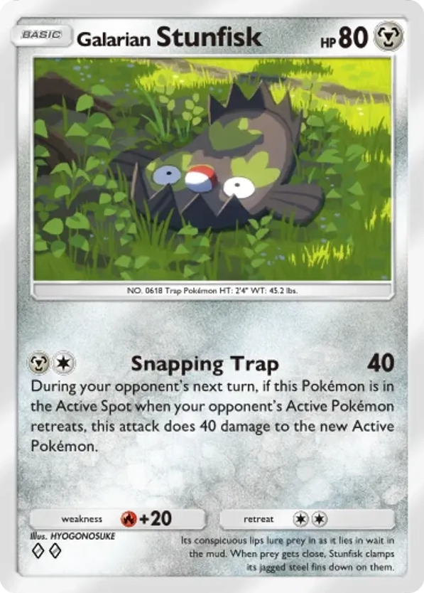 Galarian Stunfisk card front