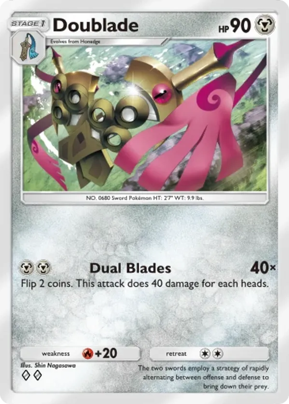 Doublade card front