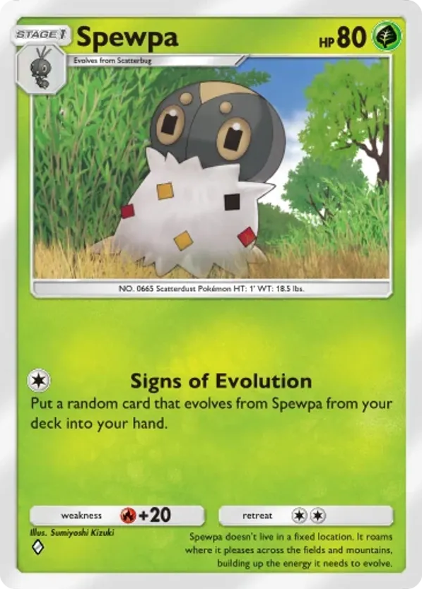 Spewpa card front