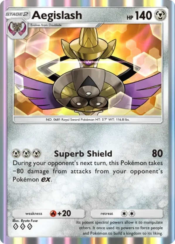 Aegislash card front