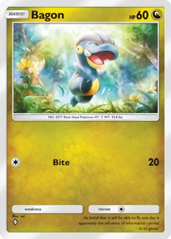 Bagon card front