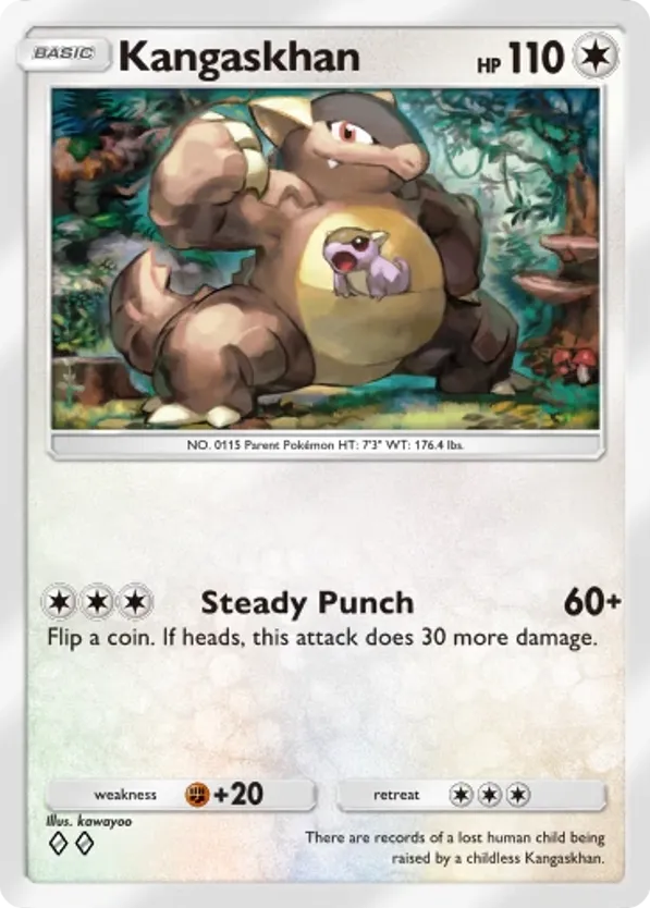Kangaskhan card front