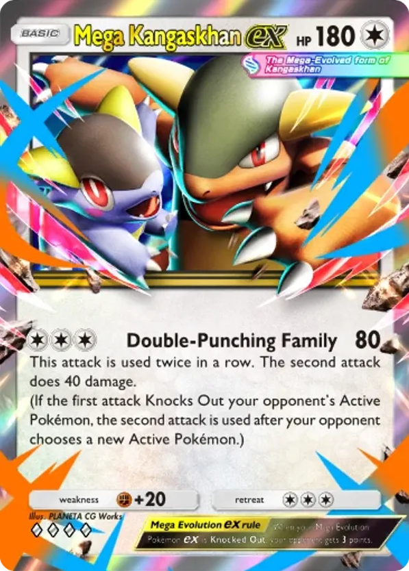 Mega Kangaskhan ex card front