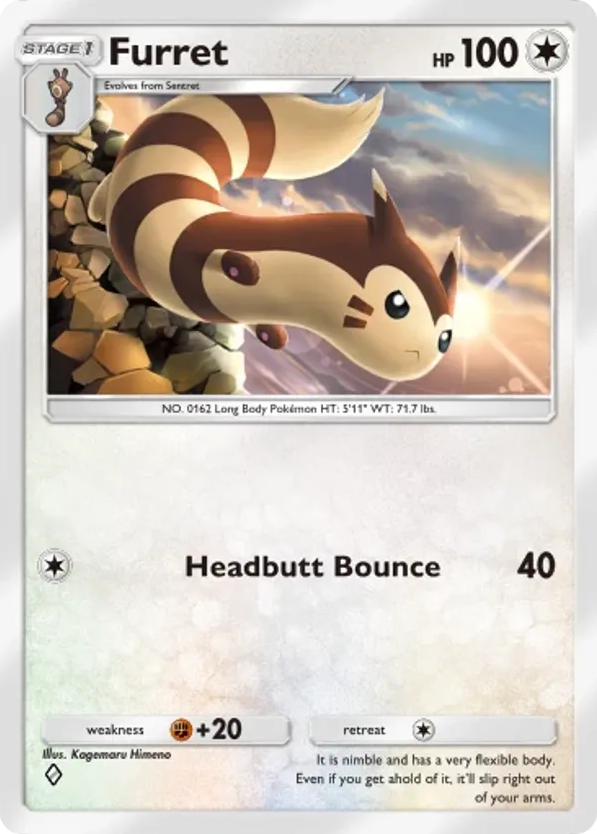 Furret card front