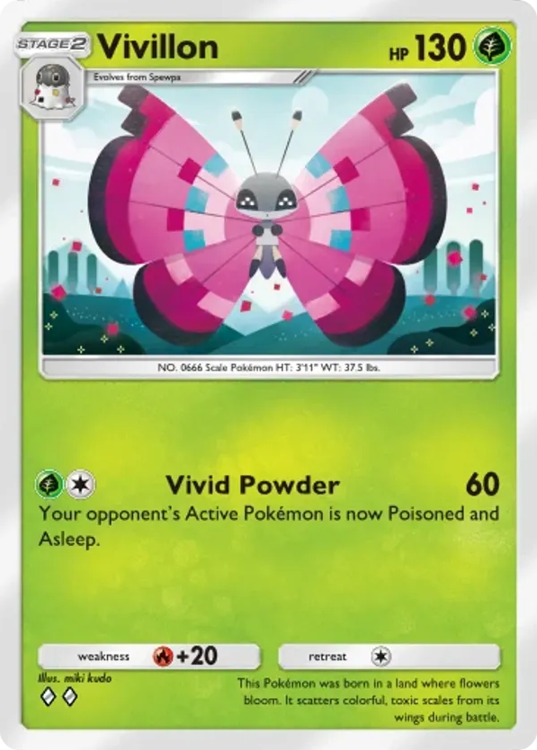 Vivillon card front