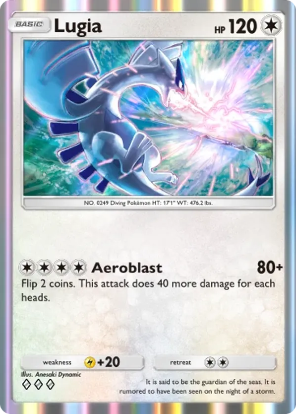 Lugia card front