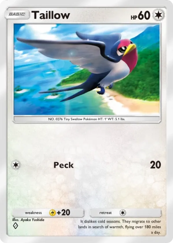 Taillow card front