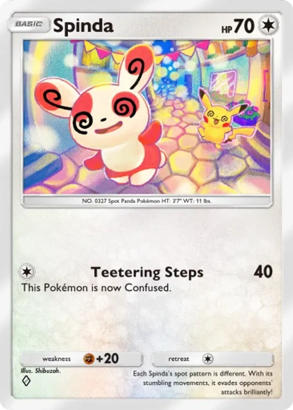 Spinda card front
