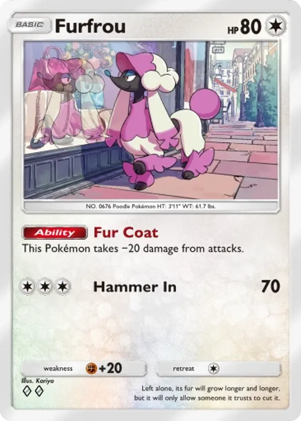 Furfrou card front