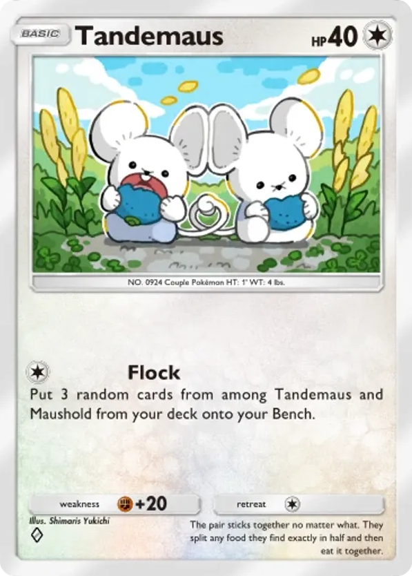 Tandemaus card front