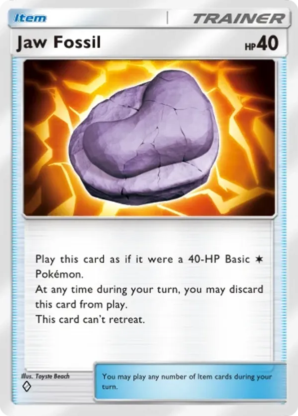 Jaw Fossil card front