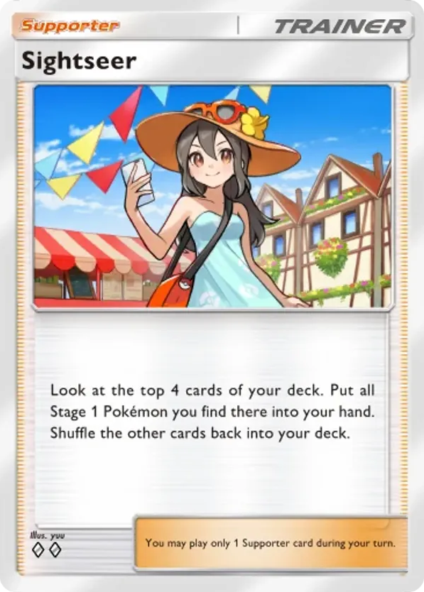 Sightseer card front