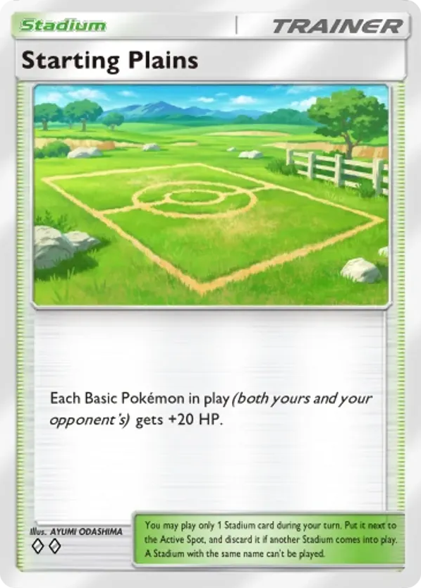 Starting Plains card front