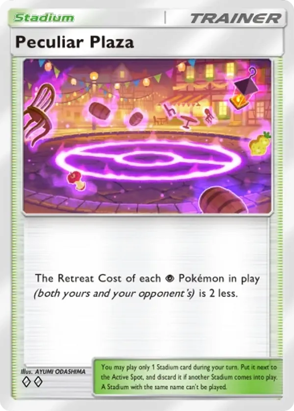 Peculiar Plaza card front