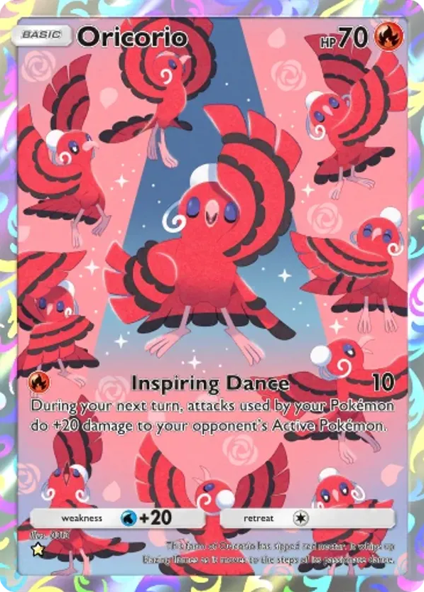 Oricorio card front