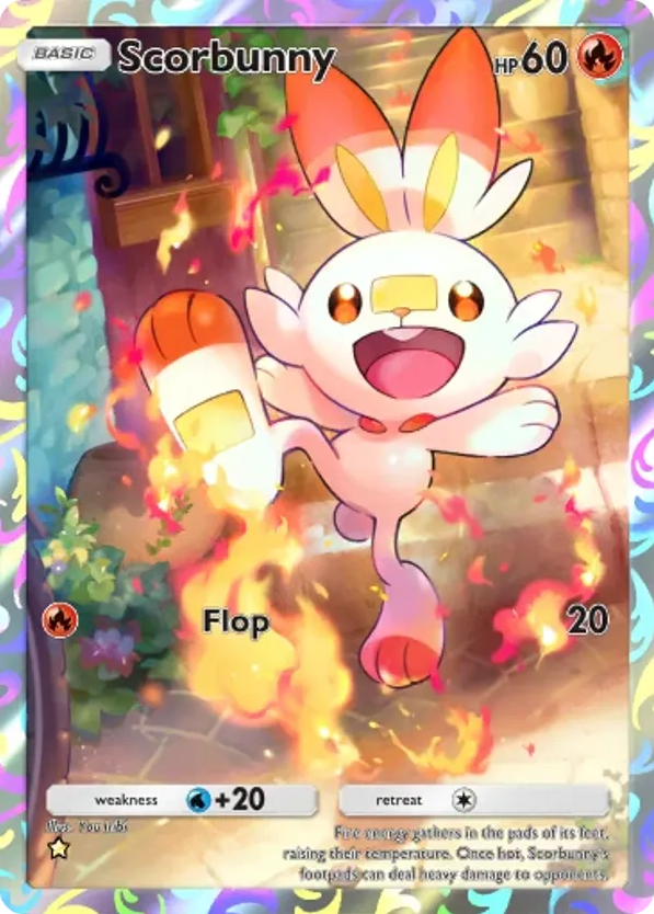 Scorbunny card front