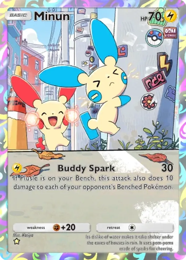 Minun card front