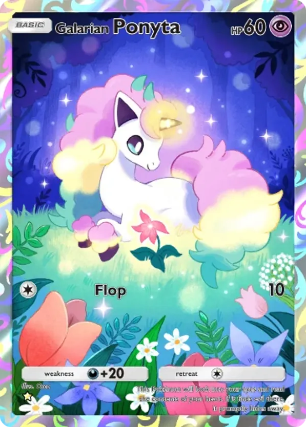 Galarian Ponyta card front