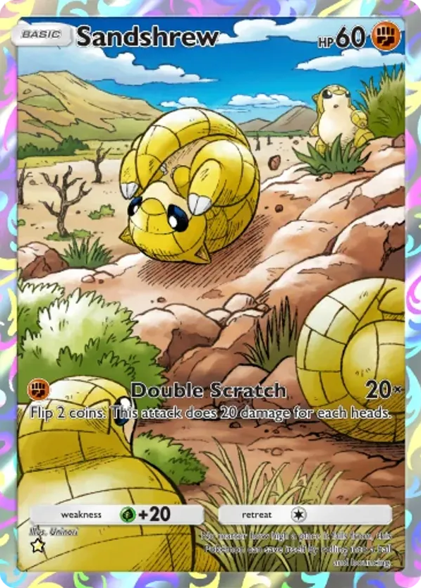 Sandshrew card front