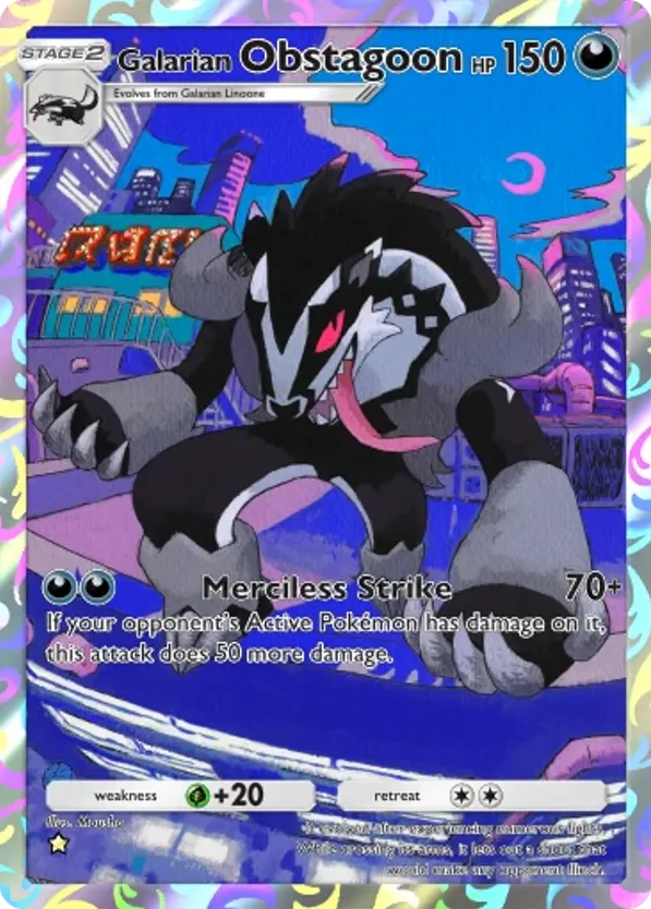 Galarian Obstagoon card front
