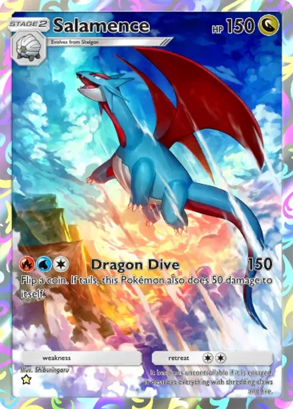 Salamence card front