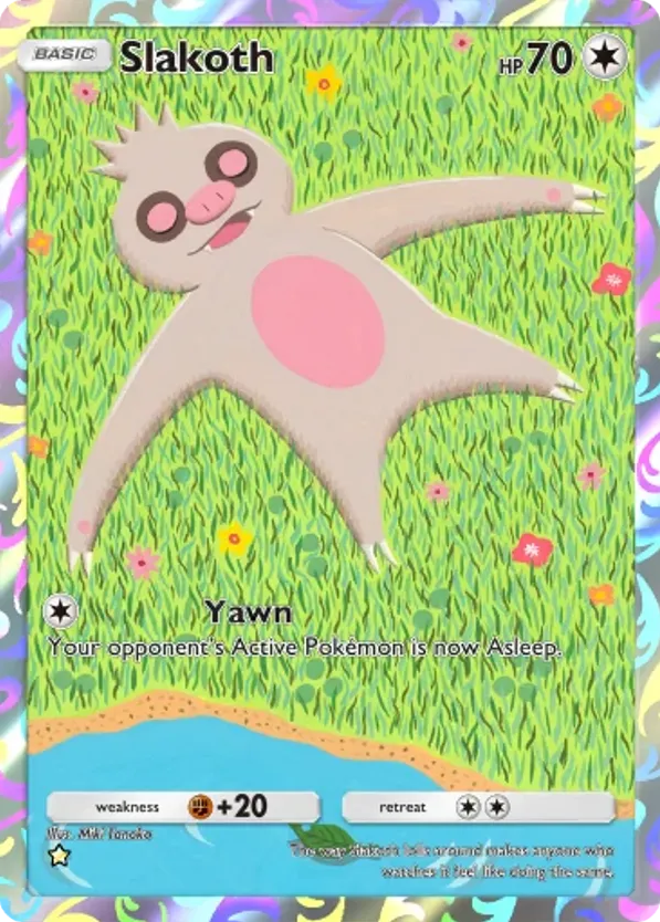 Slakoth card front