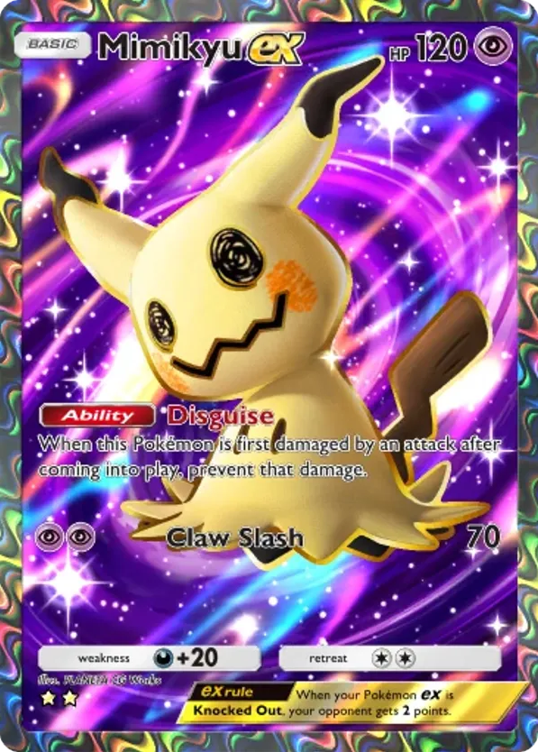 Mimikyu ex card front