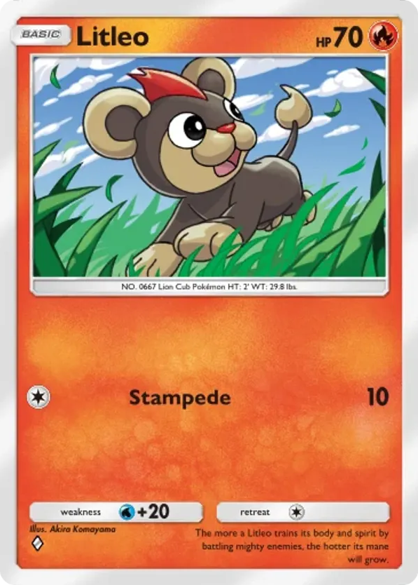 Litleo card front