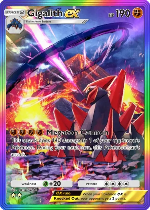 Gigalith ex card front