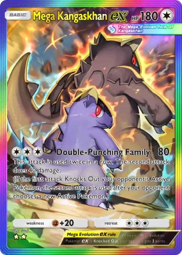 Mega Kangaskhan ex card front