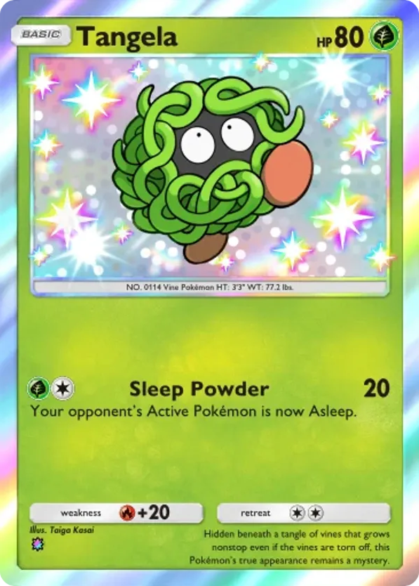 Tangela card front