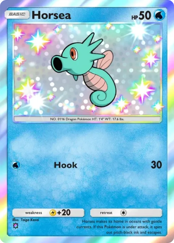 Horsea card front