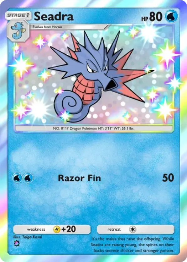 Seadra card front