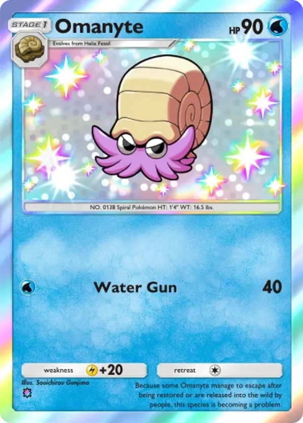 Omanyte card front
