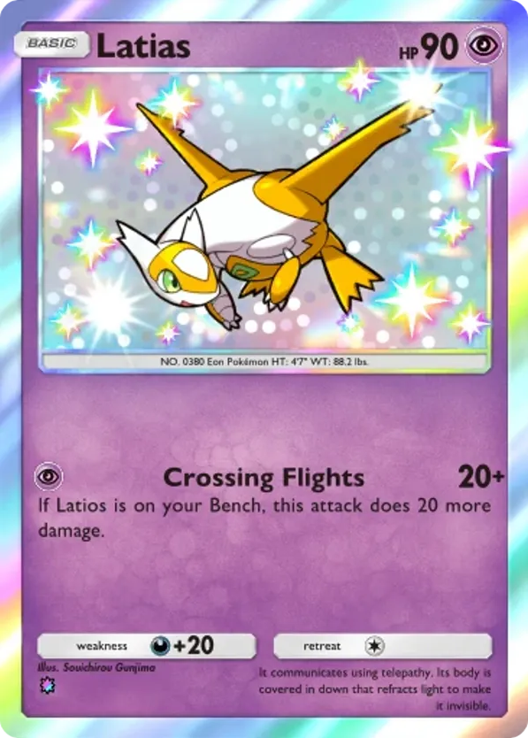 Latias card front