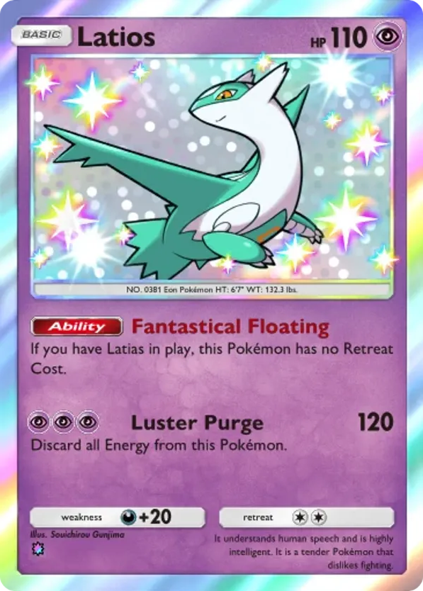 Latios card front
