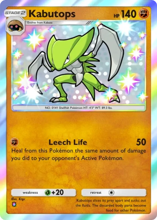 Kabutops card front