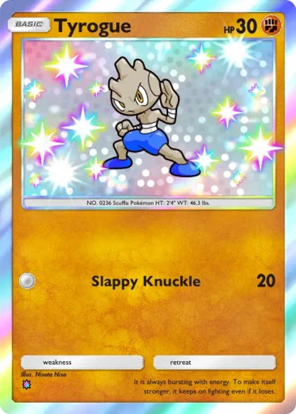 Tyrogue card front