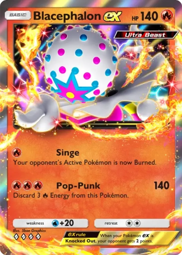 Blacephalon ex card front