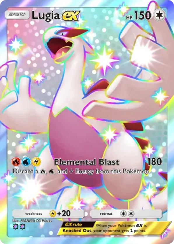 Lugia ex card front