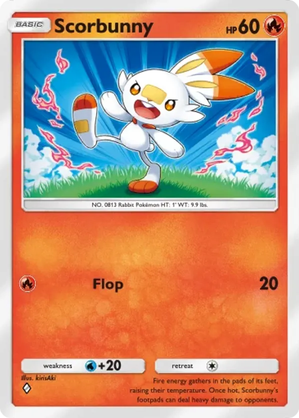 Scorbunny card front