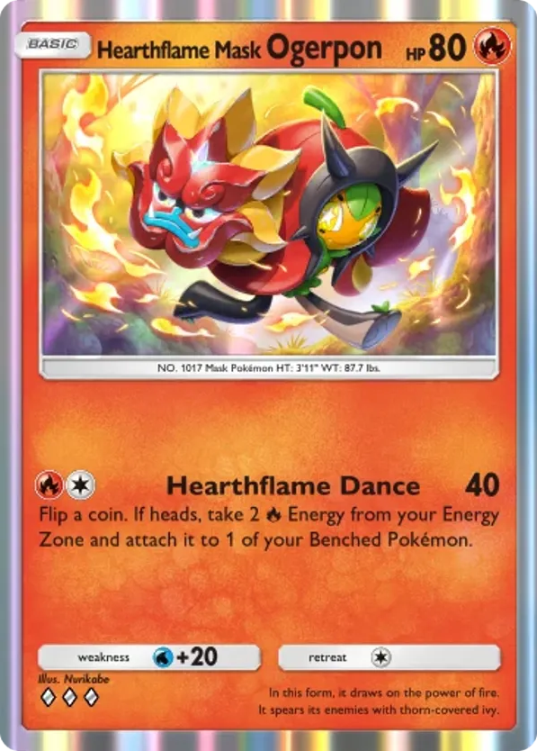 Hearthflame Mask Ogerpon card front