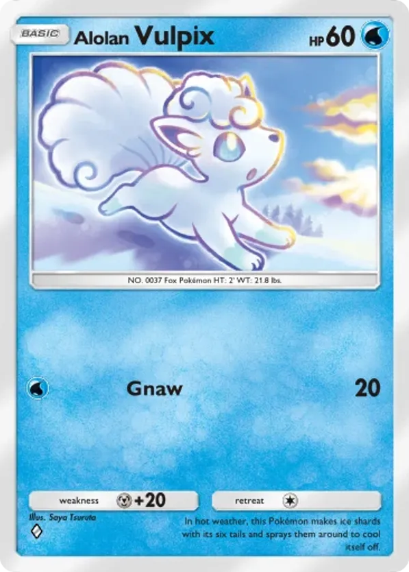 Alolan Vulpix card front