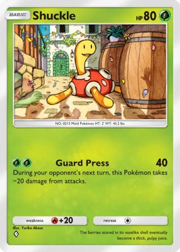 Shuckle card front